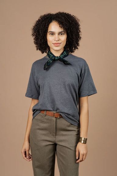Bridge and Burn - Organic Hemp Boxy Tee - Slate Grey