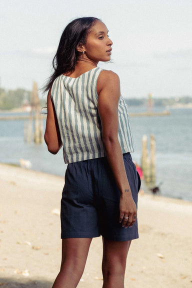 bridge and burn sadie tank beach stripe back
