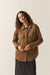 Brixton Bagby Jacket in Khaki Heather — Front view