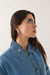 Brixton Barn Jacket in Light Stone Wash — Collar detail view