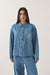 Brixton Barn Jacket in Light Stone Wash — Front view