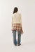 Brixton Bixby Lightweight Cardigan in Wax Paper — Back view