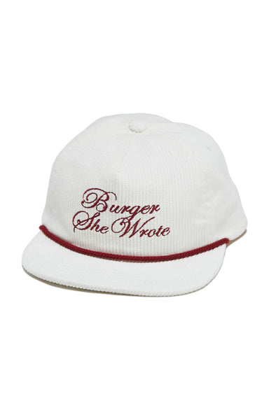 brixton-burger-she-wrote-snapback-natural-profile