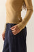 Brixton Carefree Long Sleeve Tee in Khaki — Side detail view