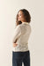 Brixton Grace Button Down in Off White/Wild Ginger — Back view
