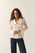 Brixton Grace Button Down in Off White/Wild Ginger — Front view