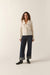 Brixton Grace Button Down in Off White/Wild Ginger — Full-body view