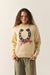 Brixton Howdy Crew Sweater in Whitecap — Front view