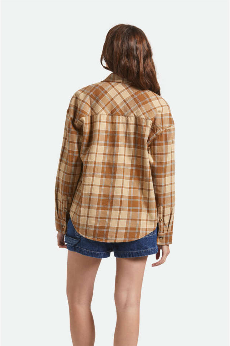 Brixton - Bowery Vintage LS Overshirt - Washed Copper - Back