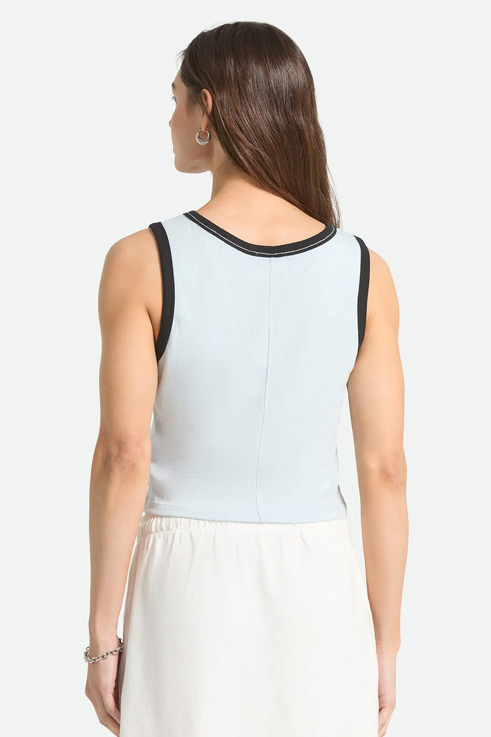 brixton carefree cropped tank blue aura back