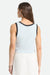 brixton carefree cropped tank blue aura back