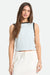 brixton carefree cropped tank blue aura front