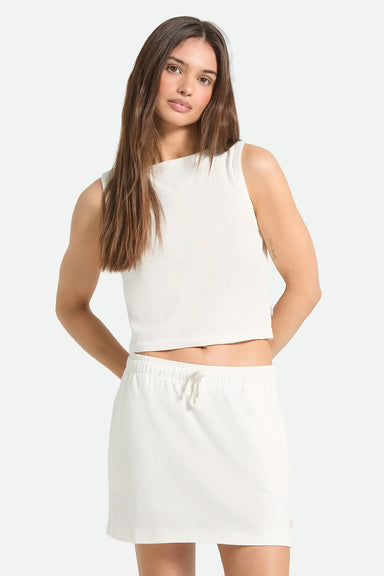 brixton carefree cropped tank off white front