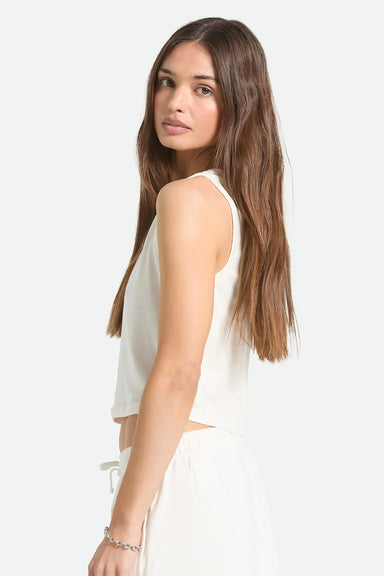 brixton carefree cropped tank off white side