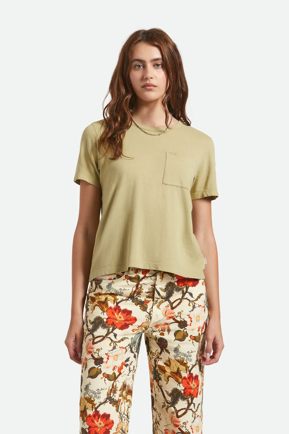 Brixton - Carefree Perfect Tee - Elm - Front