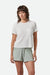 Brixton - Carefree Perfect Tee - Off White - Front
