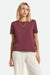 Brixton - Carefree Perfect Tee - Port - Front
