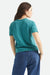 brixton carefree perfect tee washed mediterranean teal back