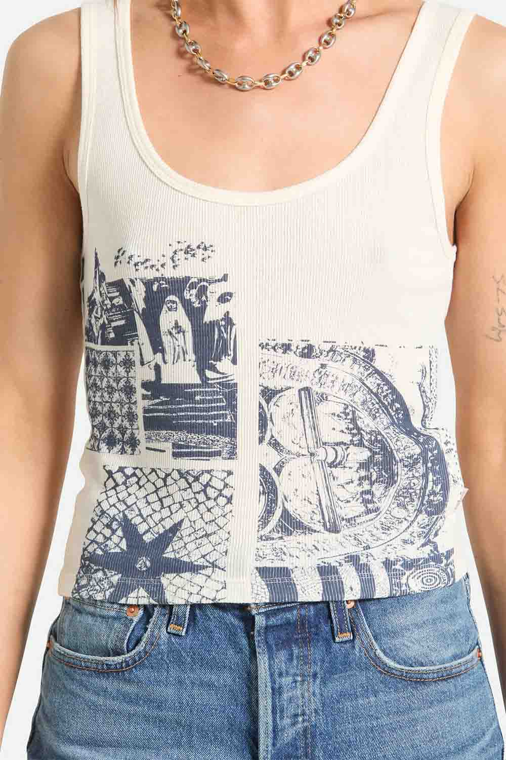 brixton collage a tank off white detail