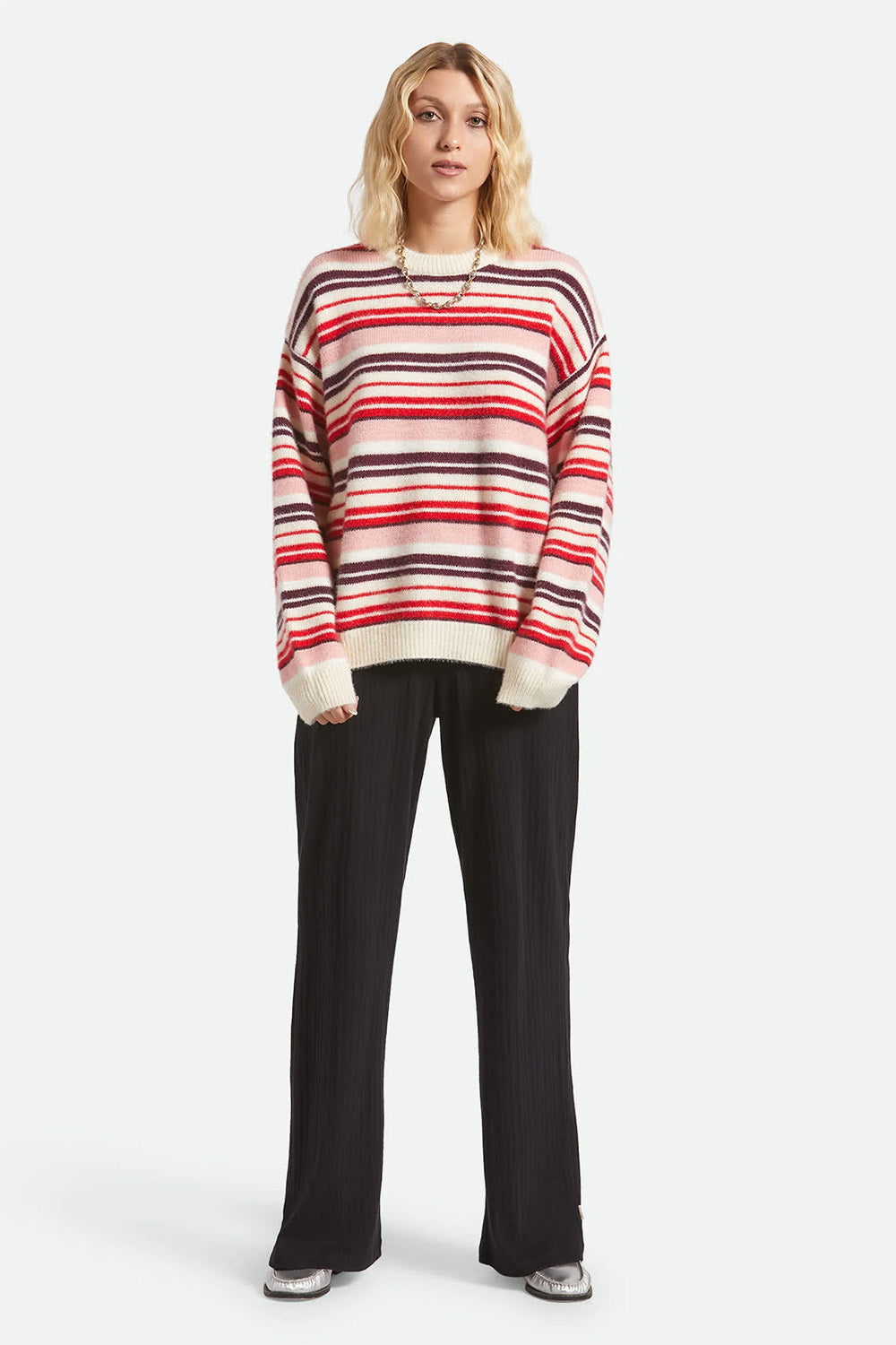 Brixton - Cozy Crew Sweater - Multi Stripe 