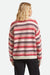 Brixton - Cozy Crew Sweater - Multi Stripe  - Back