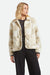 brixton delilah sherpa jacket white natural finish line check front