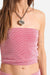 brixton hot to go tube top adrenaline white detail