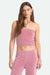 brixton hot to go tube top adrenaline white front