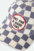 brixton out for a good time hat navy gingham detail