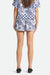 brixton post playa e-waist short navy white collage back