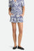 brixton post playa e-waist short navy white collage front