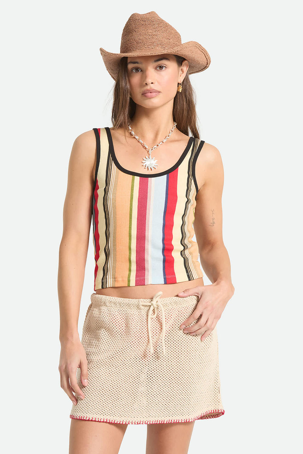brixton ringer organic tank peach cobbler multi front