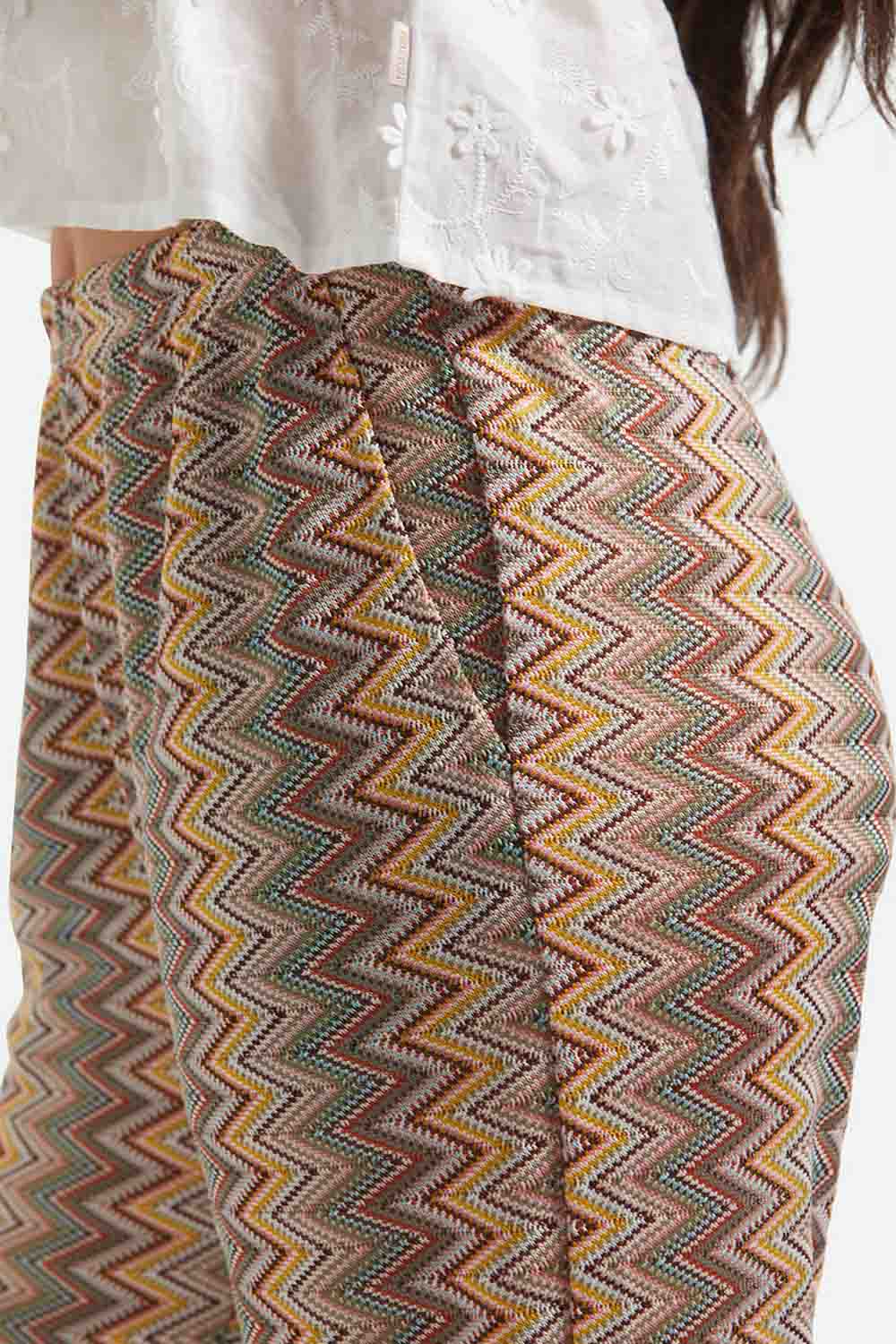 brixton the cabana mesh lounge pant multi color zigzag detail