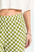 brixton the lola lounge pant sublime green check detail