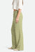 brixton the lola lounge pant sublime green check side