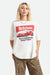 Brixton - World Champion Oversized BF Tee - Off White - Front