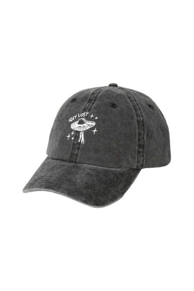 Junk Food - Get Lost UFO Hat - Vintage Black - Front