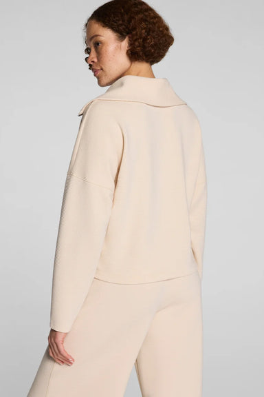 Spanx - French Rib Half Zip - Toasted Coconut - Back
