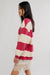Free People - Classic Stripe Crew Wide - Strawberry Wine Combo - Side