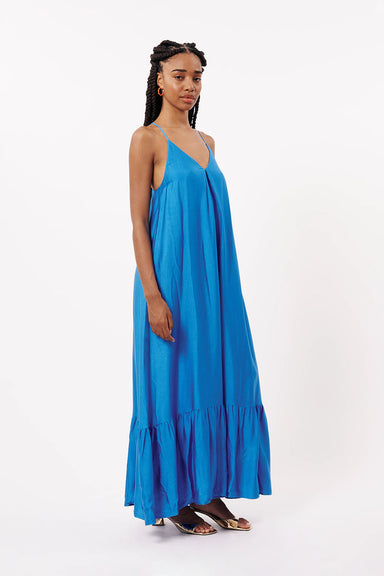 FRNCH - Anais Dress - Bleu Electrique - Side