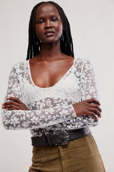Free People - Holt Leather Belt - Black - On Model