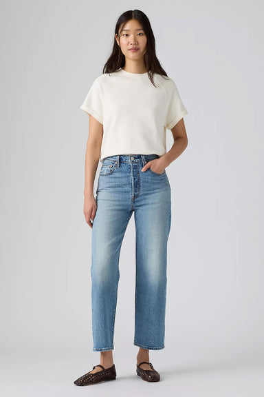 Levis - Ribcage Straight Ankle - Should Be Easy - Front Detail