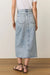 Marine Layer - Fawn Midi Skirt - Medium Wash - Back