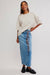 Free People - Perfect Oversized Tee - Morning Oat - Front
