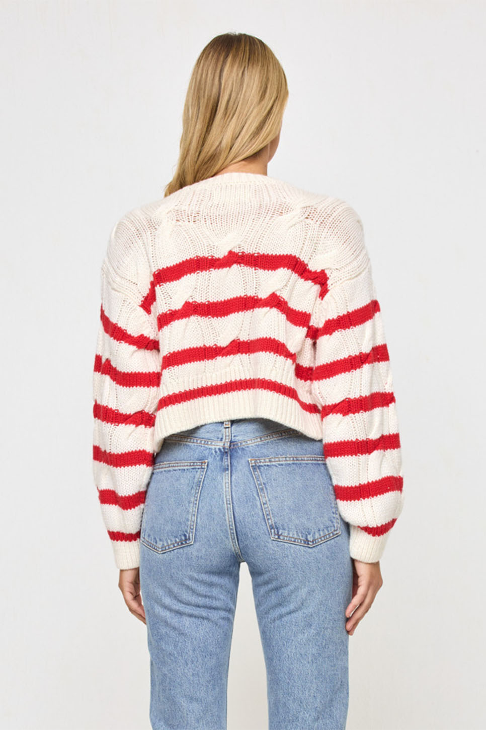 L*Space - Kensley Pullover - Cream/Flame - Back