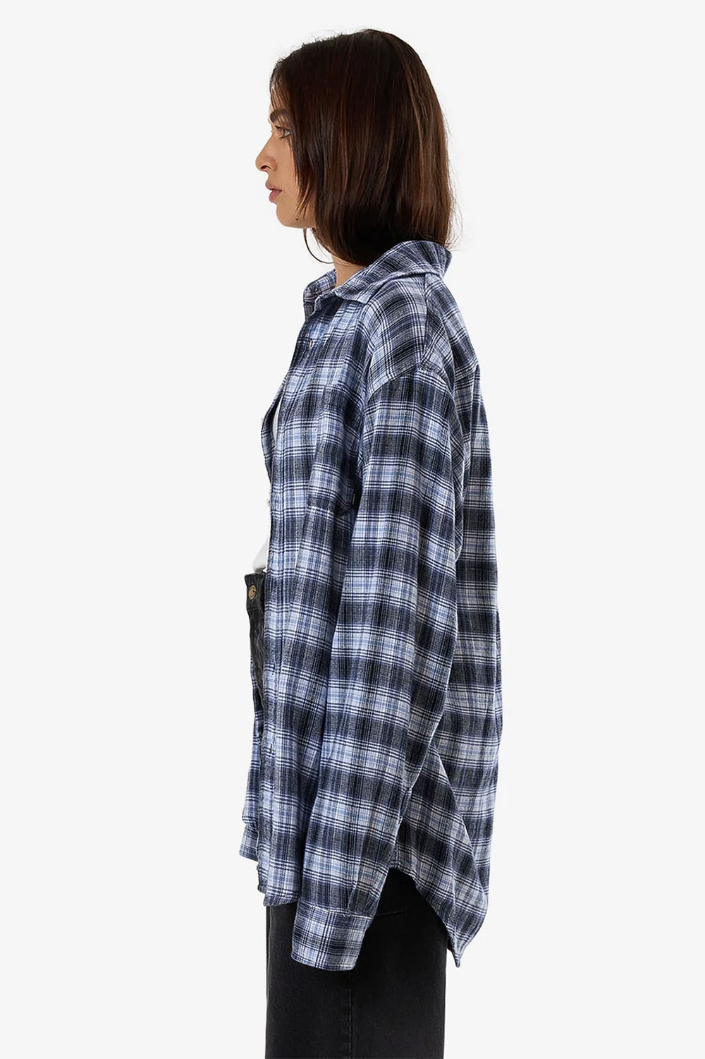 Thrills - Friendly Service Flannel Shirt - Iceberg - Side