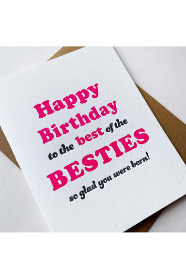 Steel Petal Press - Bestie Birthday Card