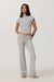 Vuori - Halo Baby Tee - Pale Grey Heather Tonal - Front Full Length