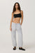 Vuori - Elevation Square Neck Bra - Black Heather - Full Body