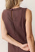 marine layer cora linen mini dress chocolate back detail